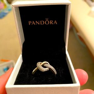 Pandora promise knotted ring